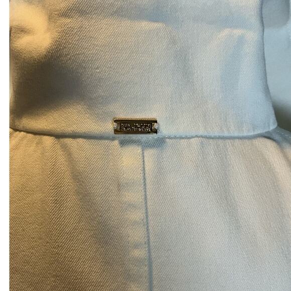St. John Sport By Marie Gray White Red Gold Preppy Coat Size P Beautiful Detail - Picture 15 of 16